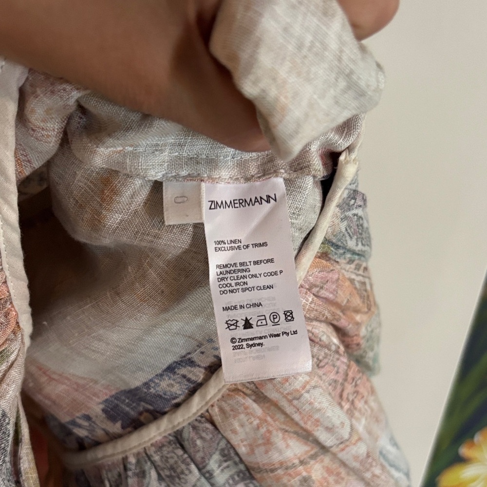 Zimmermann Multicolor Patchwork Paisley Puff-Slee… - image 5